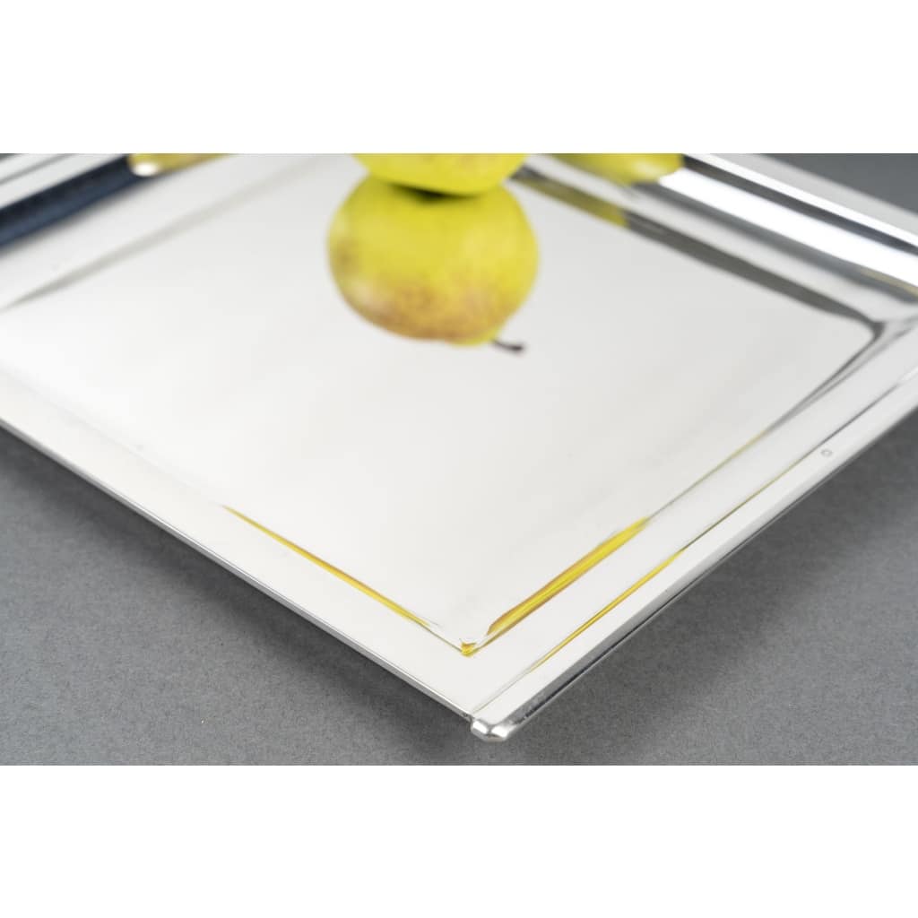 CARDEILHAC – Plat carré en argent massif époque ART DECO | Biron 