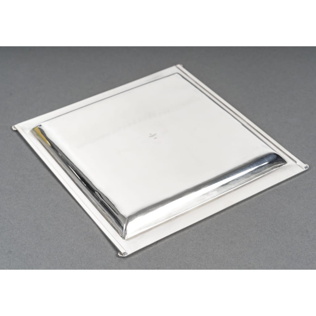CARDEILHAC – Plat carré en argent massif époque ART DECO | Biron 