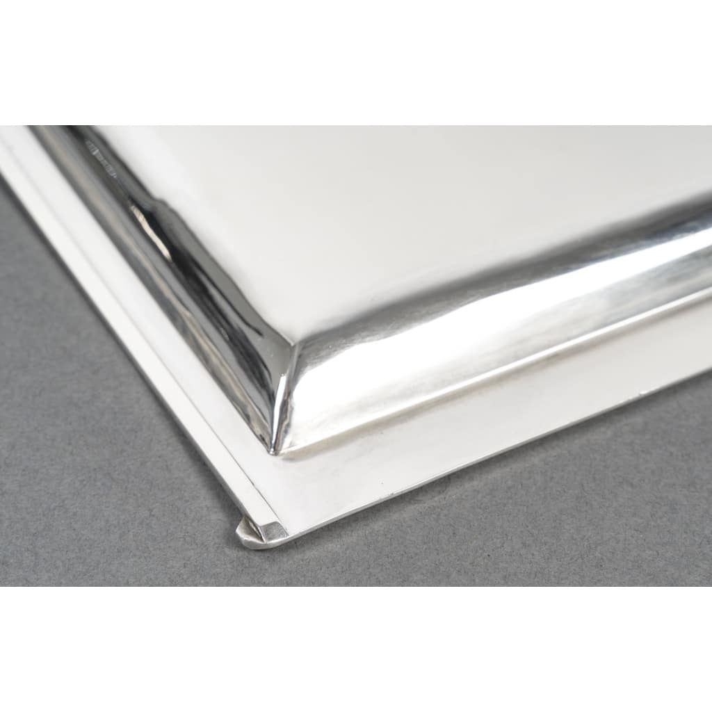 CARDEILHAC – Plat carré en argent massif époque ART DECO | Biron 