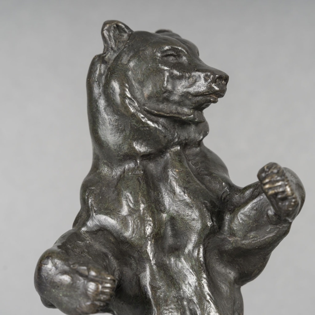 Sculpture – Ours Debout N°2 , Antoine – Louis Barye (1795-1875) – Bronze | Biron 