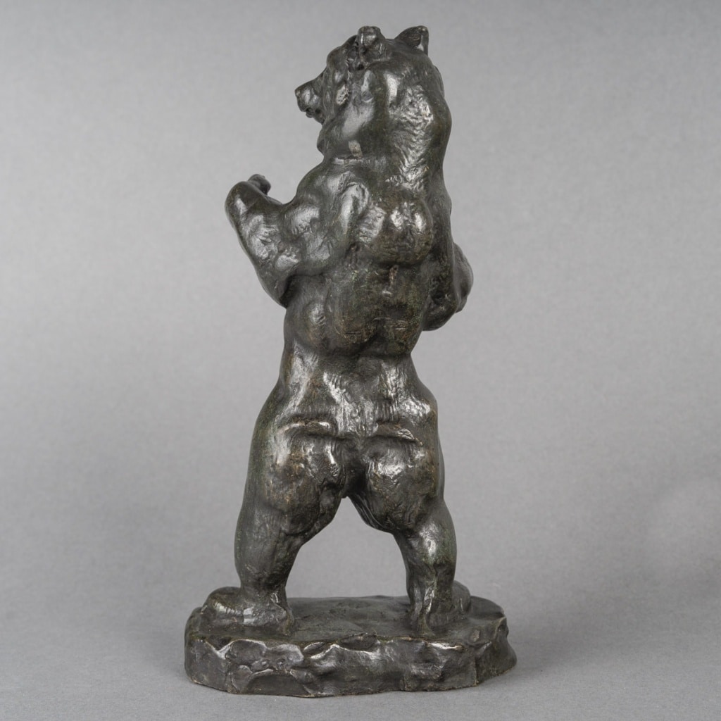 Sculpture – Ours Debout N°2 , Antoine – Louis Barye (1795-1875) – Bronze | Biron 