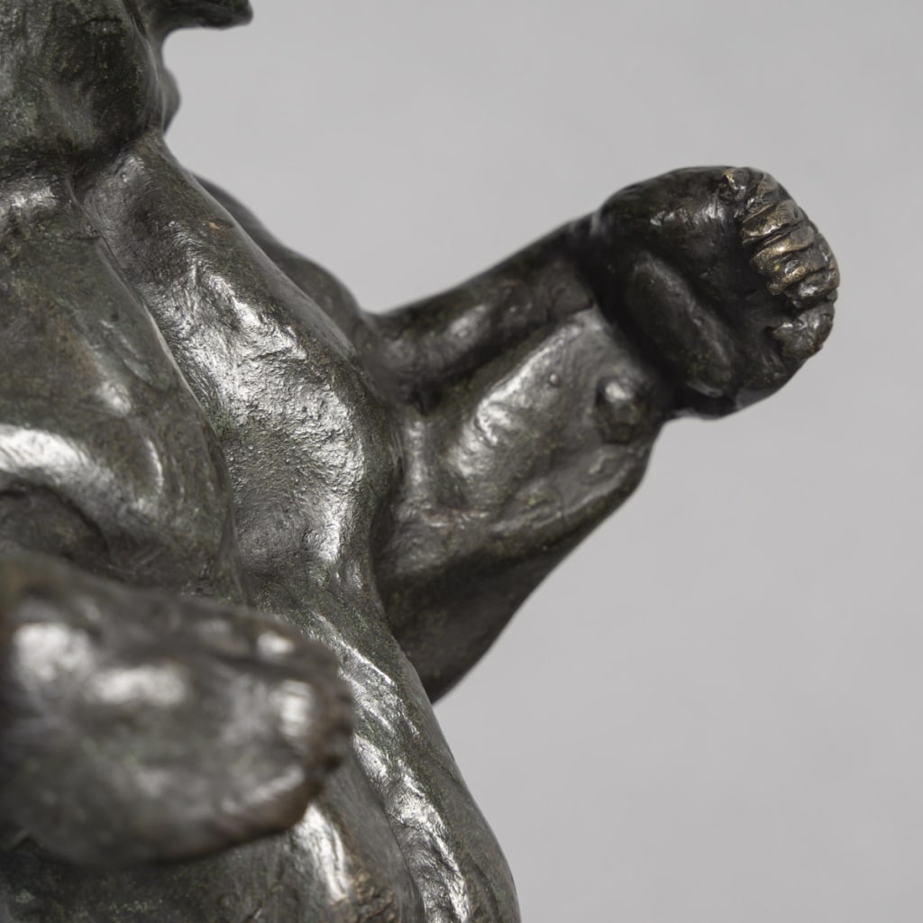 Sculpture – Ours Debout N°2 , Antoine – Louis Barye (1795-1875) – Bronze | Biron 