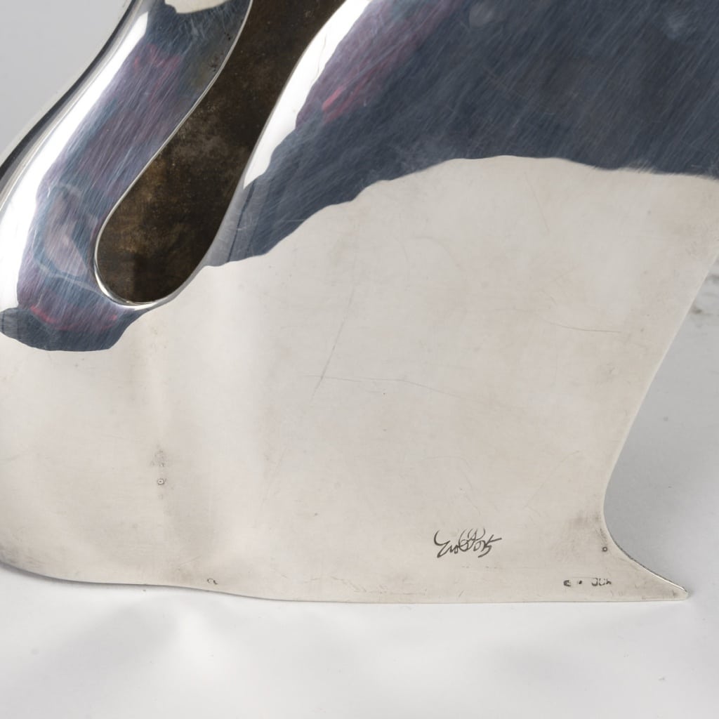 GIO PONTI (1891 – 1979) : Cygne en argent massif | Biron 