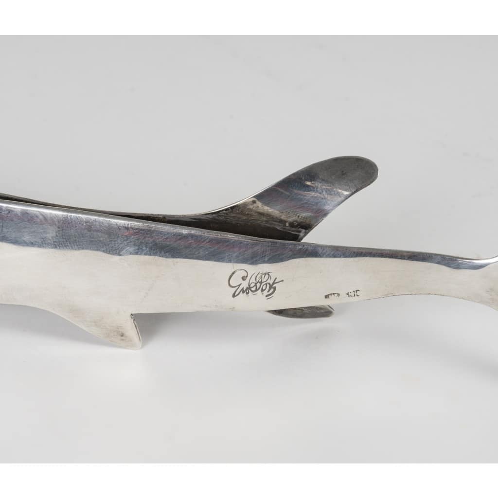 Gio Ponti : Requin en argent massif | Biron 