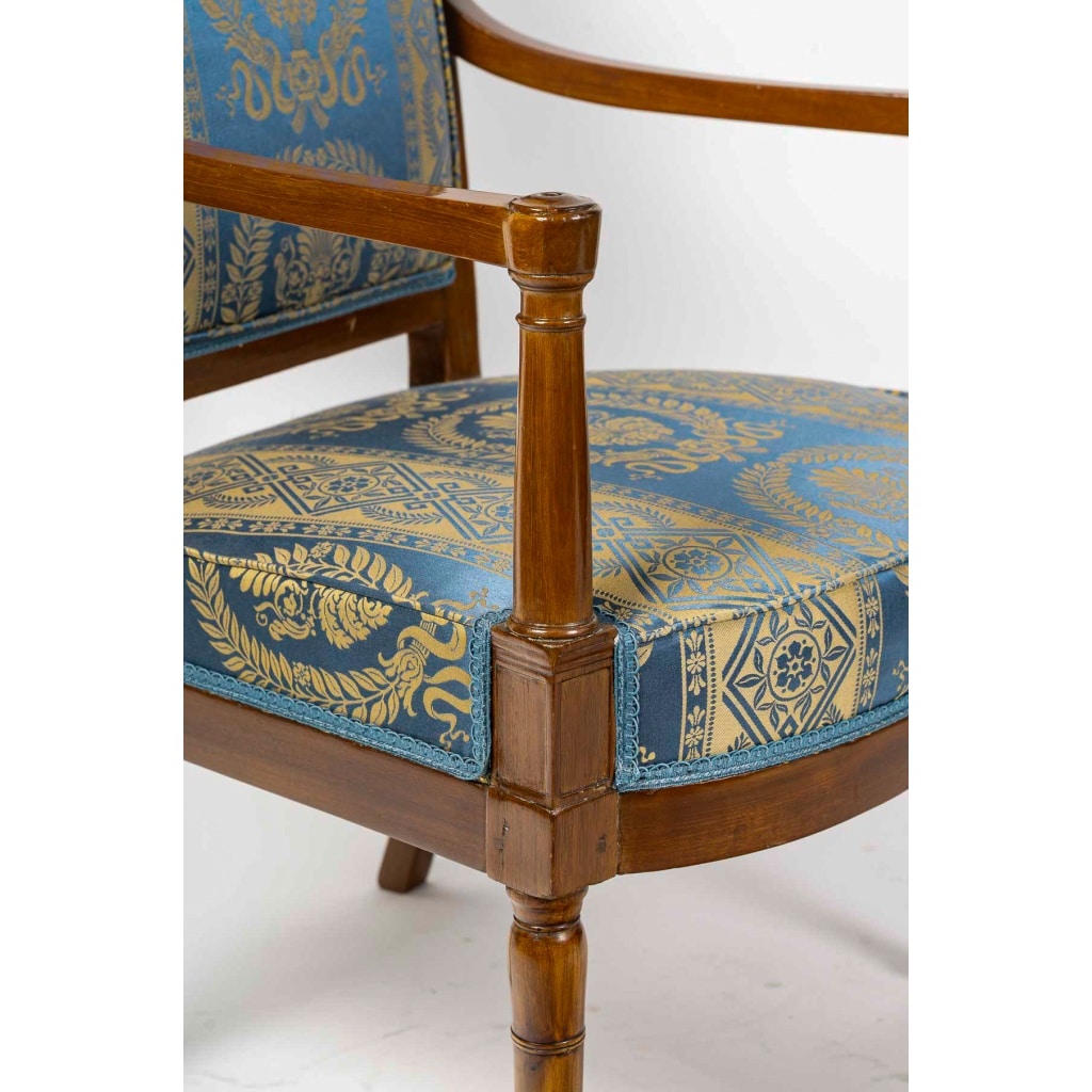 Georges Jacob reçu Maitre en 1765 Quatre fauteuils en acajou époque Directoire vers 1795-1799 | Biron 