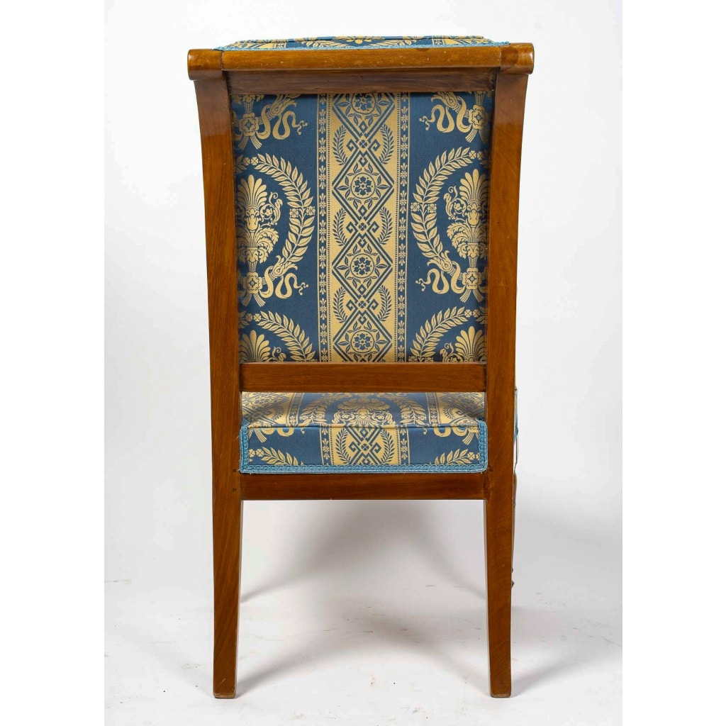 Georges Jacob reçu Maitre en 1765 Quatre fauteuils en acajou époque Directoire vers 1795-1799 | Biron 