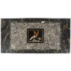 Table basse formée d’un plateau en marqueterie de marbres Florence XIXème siècle | Biron 