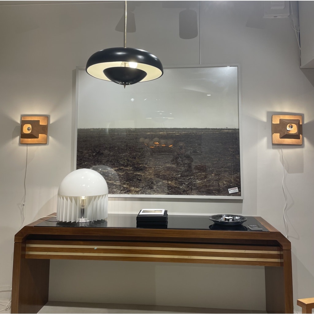 Paire d’appliques en terre cuite et argile de Guy Bareff | Biron 