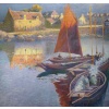 BOUVET Max Peinture Française Marine 20ème Siècle Petit Port Breton Huile Sur toile Signée Certificat d’authenticité | Biron 