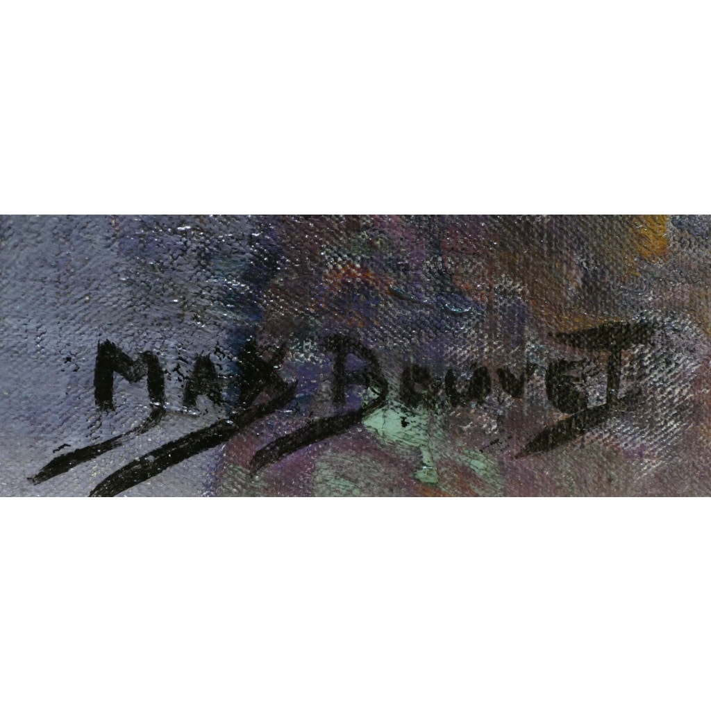 BOUVET Max Peinture Française Marine 20ème Siècle Petit Port Breton Huile Sur toile Signée Certificat d’authenticité | Biron 