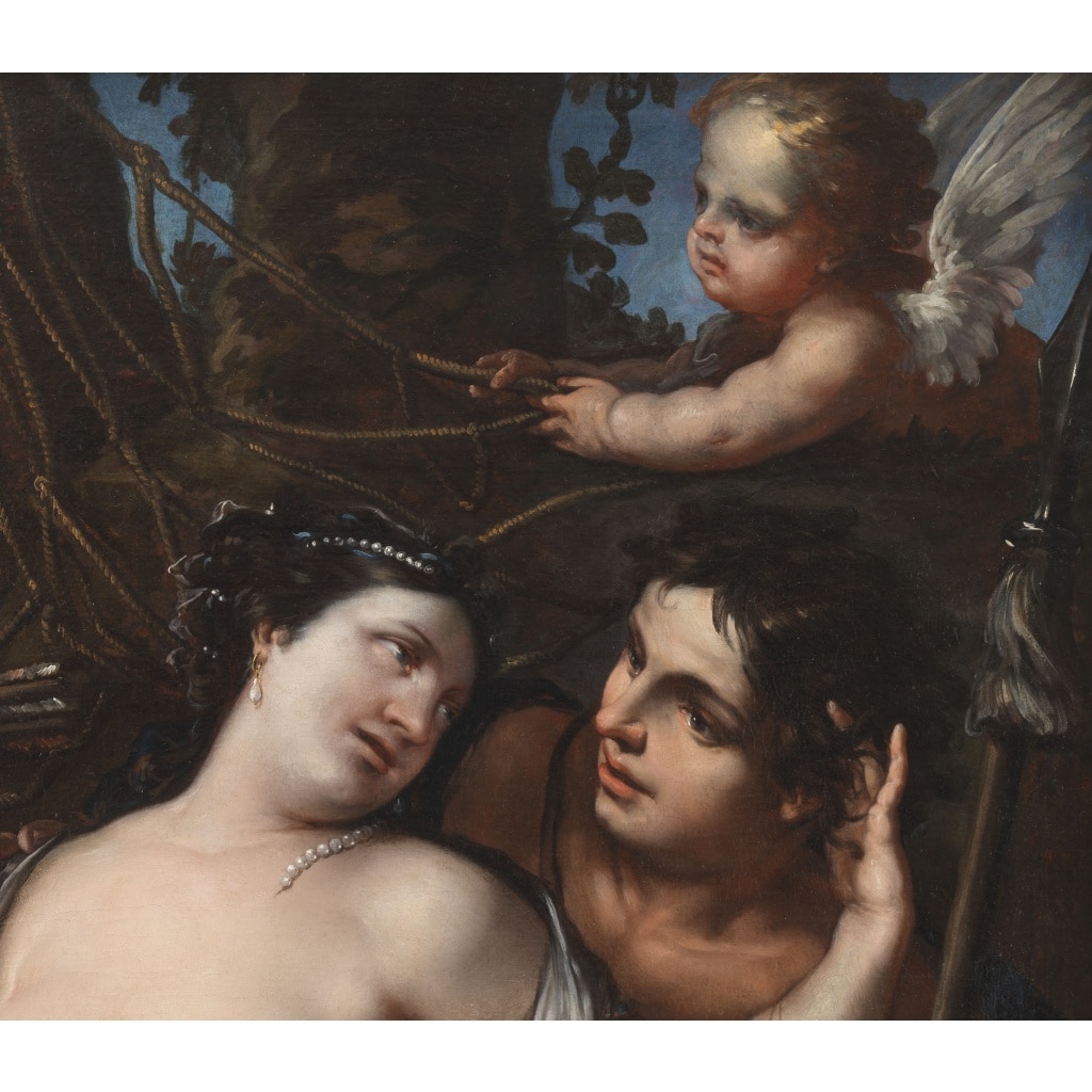 Vénus et Adonis – Attribué à Antonio Bellucci (1654 – 1726) | Biron 