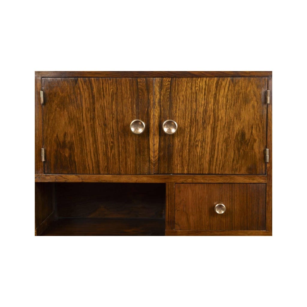 Bureau de style Cubiste, 1930-1940, en placage de palissandre. | Biron 