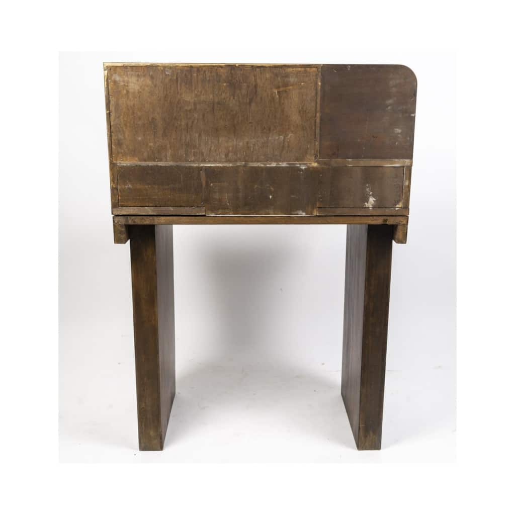 Bureau de style Cubiste, 1930-1940, en placage de palissandre. | Biron 