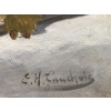 CAUCHOIX Eugène Nature morte aux fruits sur plateau d’argent Huile Sur Toile Signée Certificat d’authenticité | Biron 