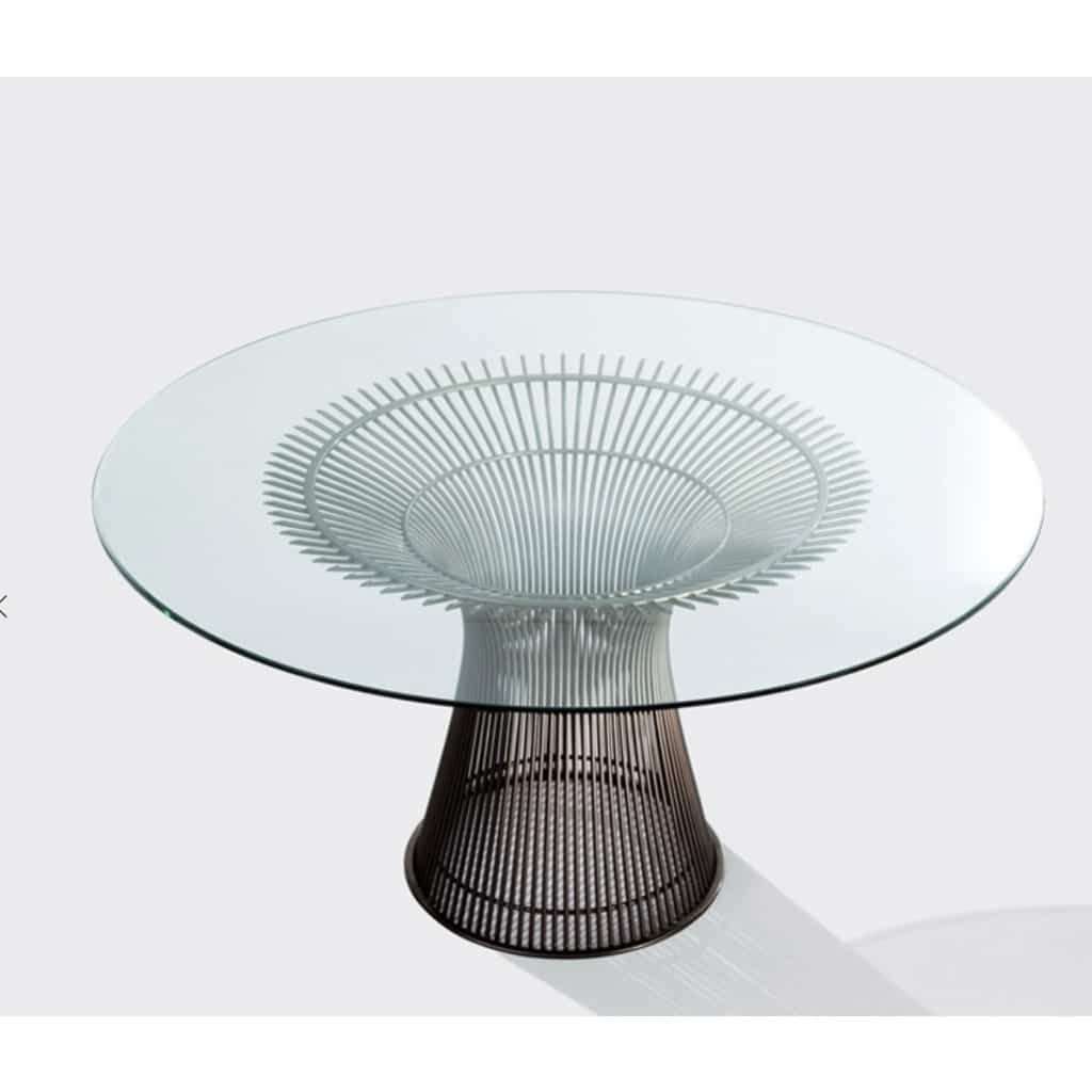 Warren Platner créateur & Éditeur Knoll International table dessus bois 3716T | Biron 