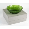 Maison Lalique France Coupe Verte au Décor de Fleurs de Pissenlits | Biron 