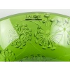 Maison Lalique France Coupe Verte au Décor de Fleurs de Pissenlits | Biron 