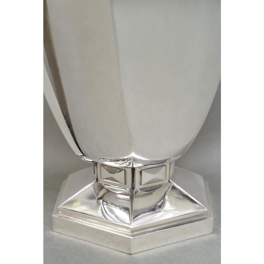 Orfèvre BOULENGER – Vase en argent massif ART DECO circa 1925/1930 | Biron 