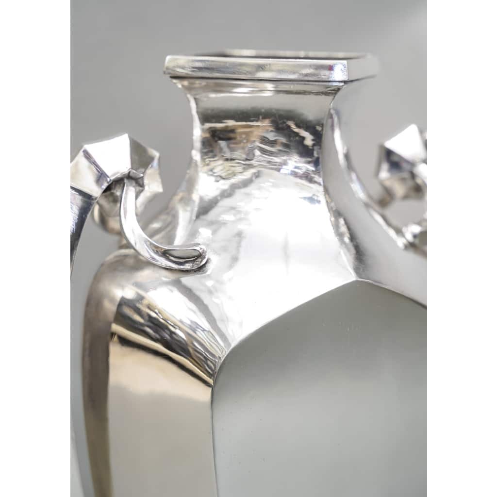 Orfèvre BOULENGER – Vase en argent massif ART DECO circa 1925/1930 | Biron 