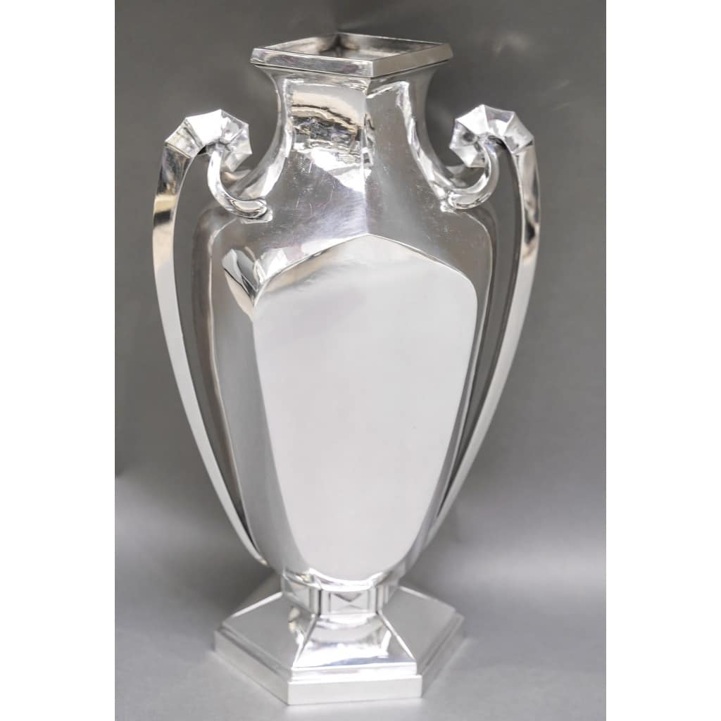 Orfèvre BOULENGER – Vase en argent massif ART DECO circa 1925/1930 | Biron 