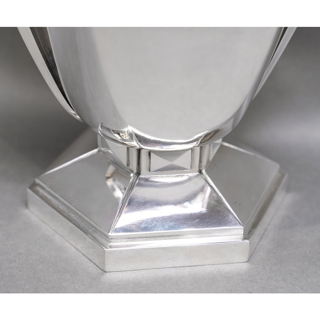 Orfèvre BOULENGER – Vase en argent massif ART DECO circa 1925/1930 | Biron 