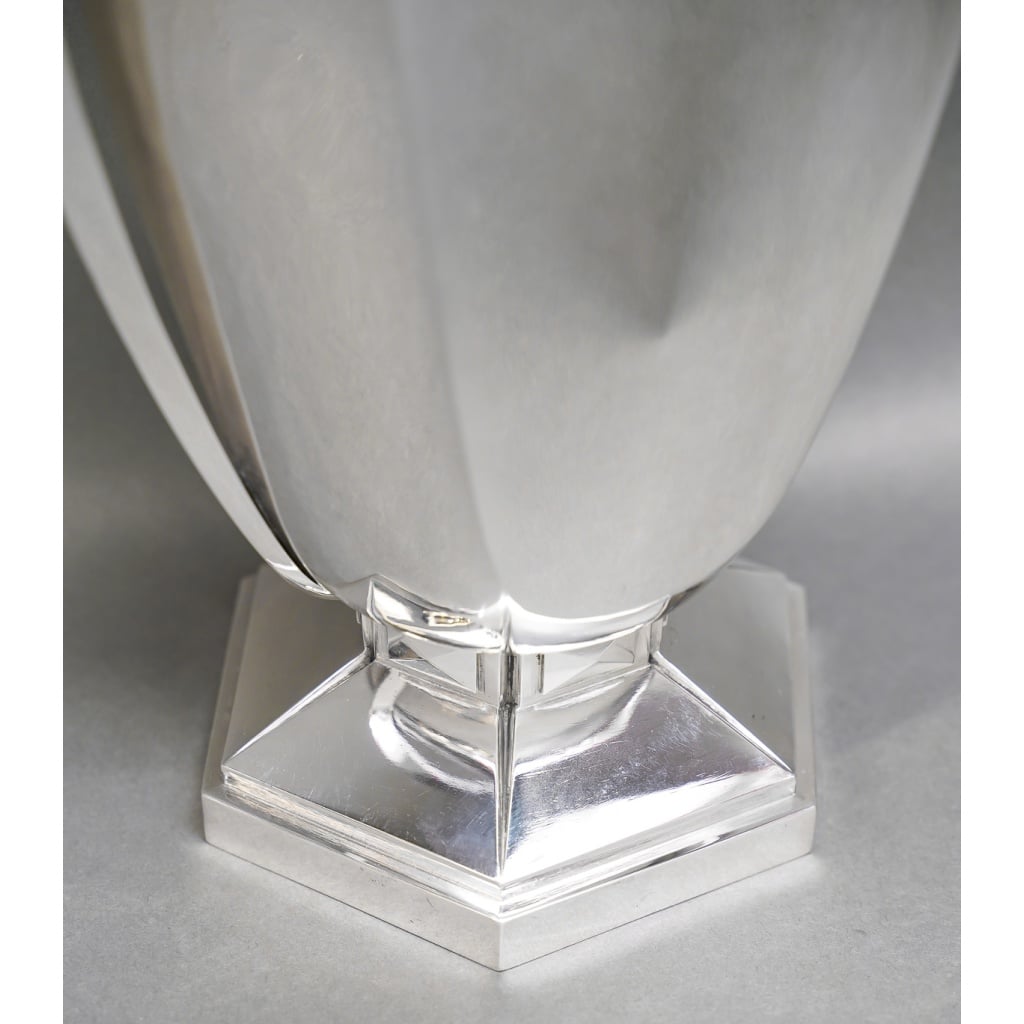 Orfèvre BOULENGER – Vase en argent massif ART DECO circa 1925/1930 | Biron 