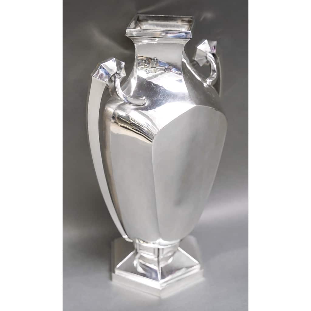 Orfèvre BOULENGER – Vase en argent massif ART DECO circa 1925/1930 | Biron 