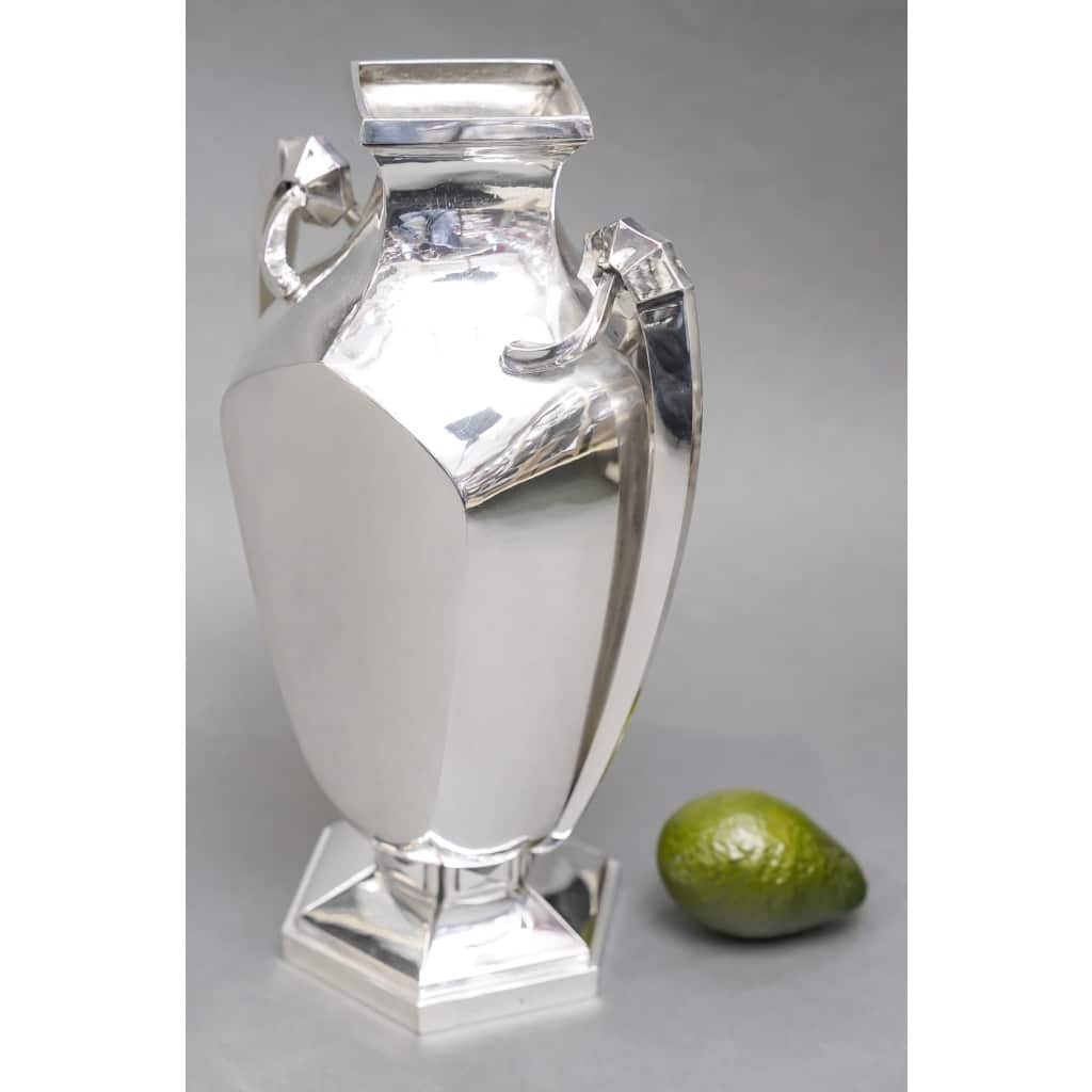 Orfèvre BOULENGER – Vase en argent massif ART DECO circa 1925/1930 | Biron 