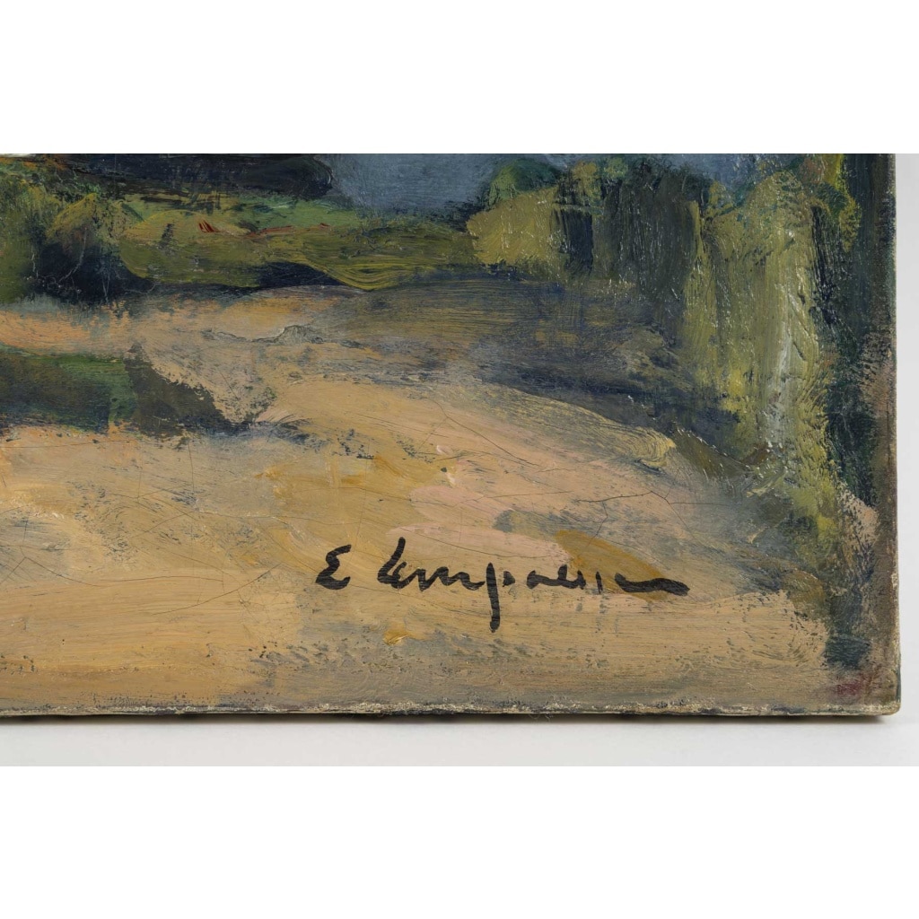 Edmond LEMPEREUR (1876 – 1909) L’embarquement – Circa 1900 | Biron Edmond LEMPEREUR (1876-1909) La promenade en barque 4