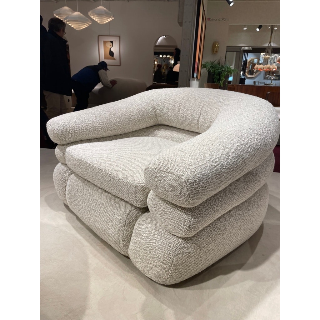 Ensemble fauteuil et pouf d’URBINO et LOMAZZI | Biron 
