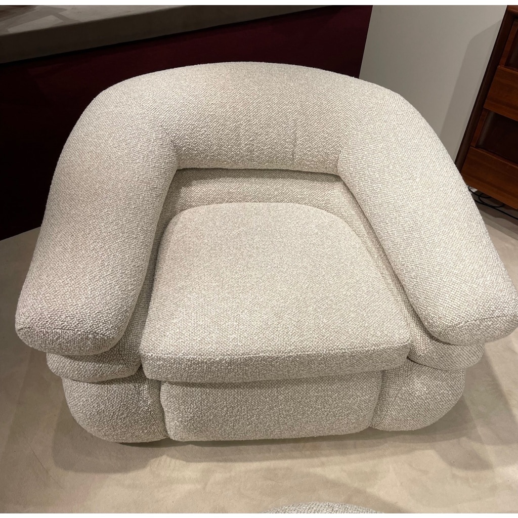 Ensemble fauteuil et pouf d’URBINO et LOMAZZI | Biron 
