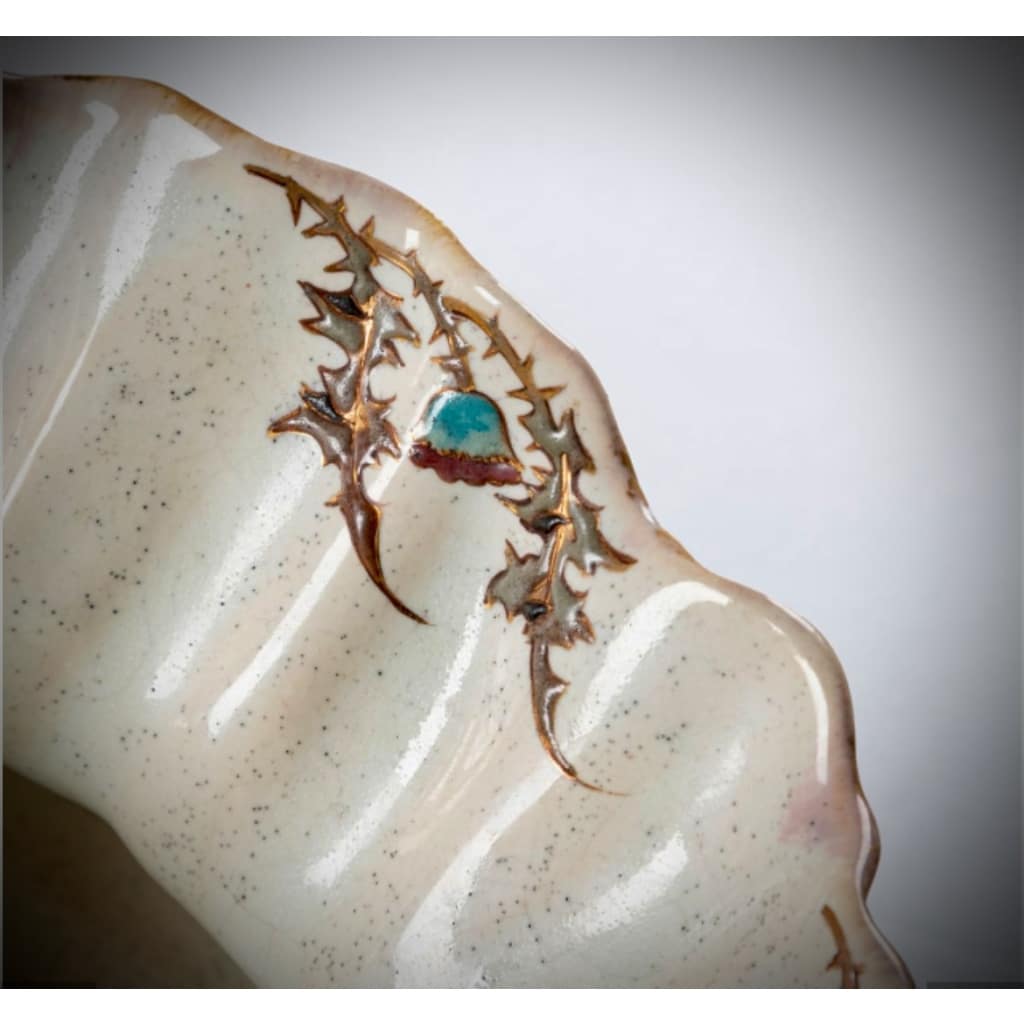 EMILE GALLE JARDINIERE FAIENCE | Biron 