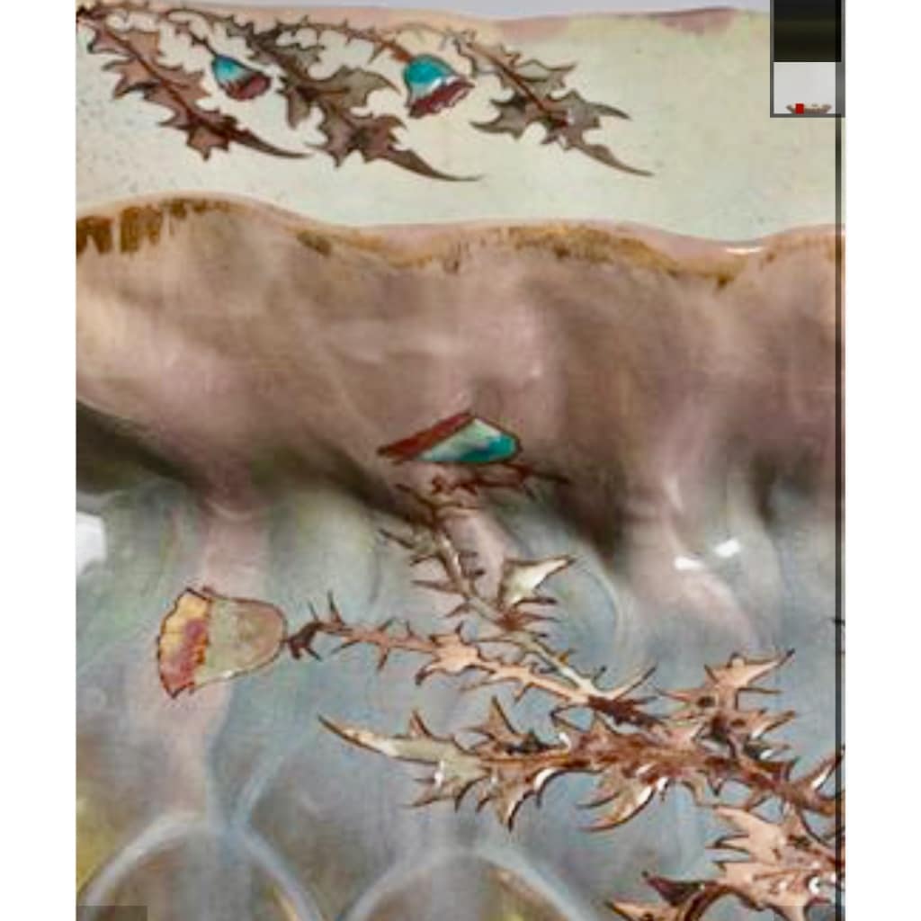 EMILE GALLE JARDINIERE FAIENCE | Biron 