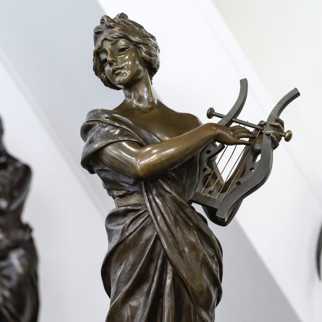 Sculpture – Sapho , Emmanuel Villanis (1858-1914) – Bronze | Biron 