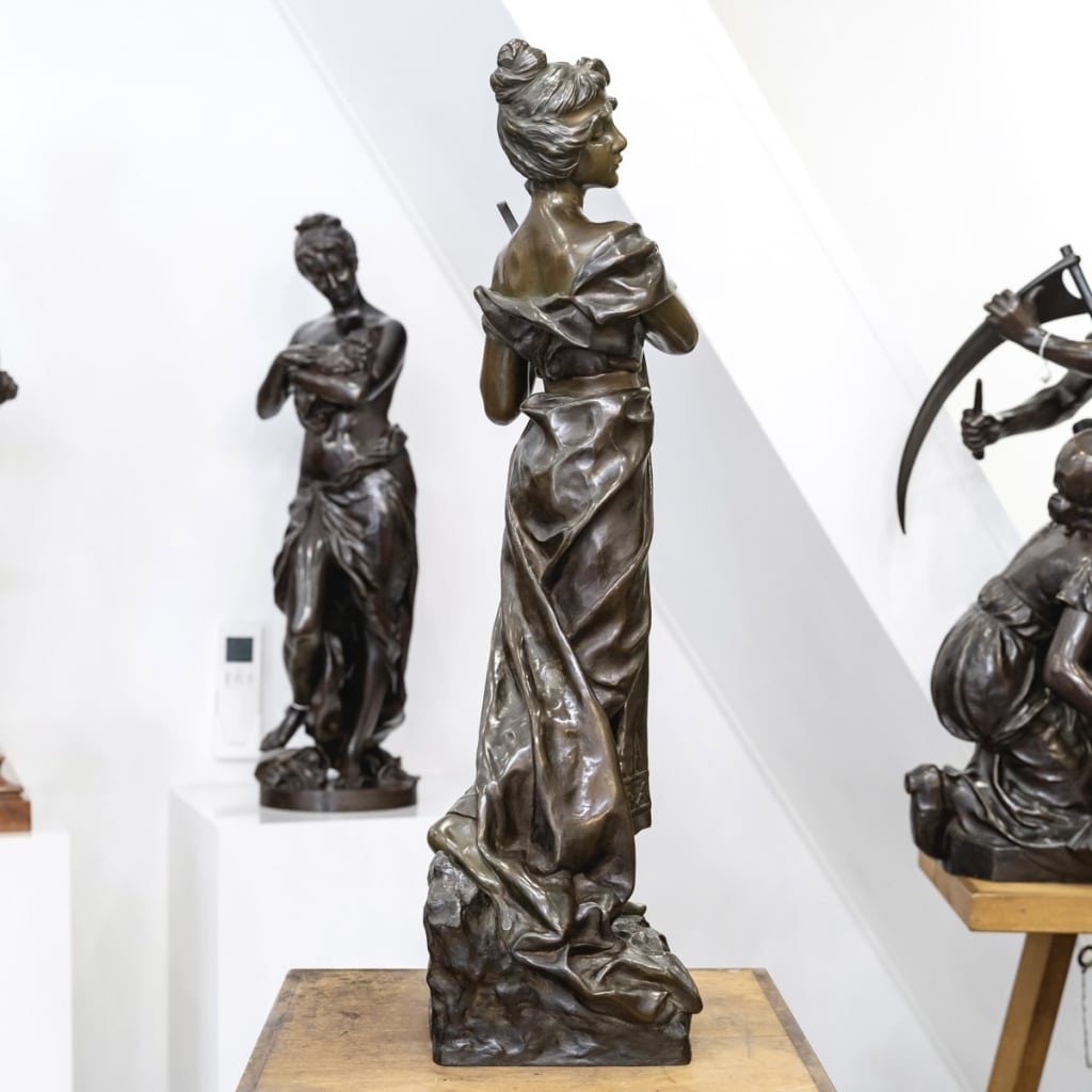 Sculpture – Sapho , Emmanuel Villanis (1858-1914) – Bronze | Biron 