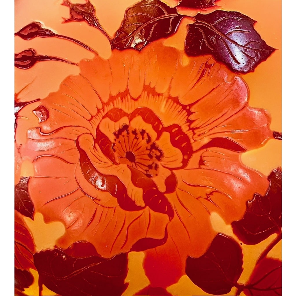 EMILE GALLÉ VASE A DECOR DE ROSES | Biron 