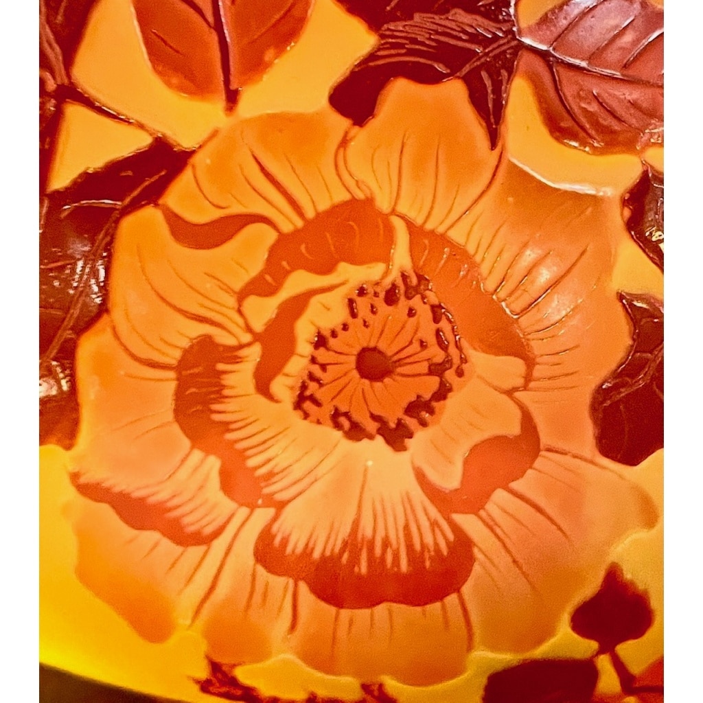 EMILE GALLÉ VASE A DECOR DE ROSES | Biron 