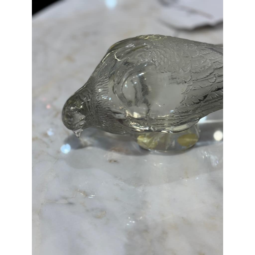 R Lalique, Paire de Pigeon Vervier et Pigeon « GAND » | Biron 