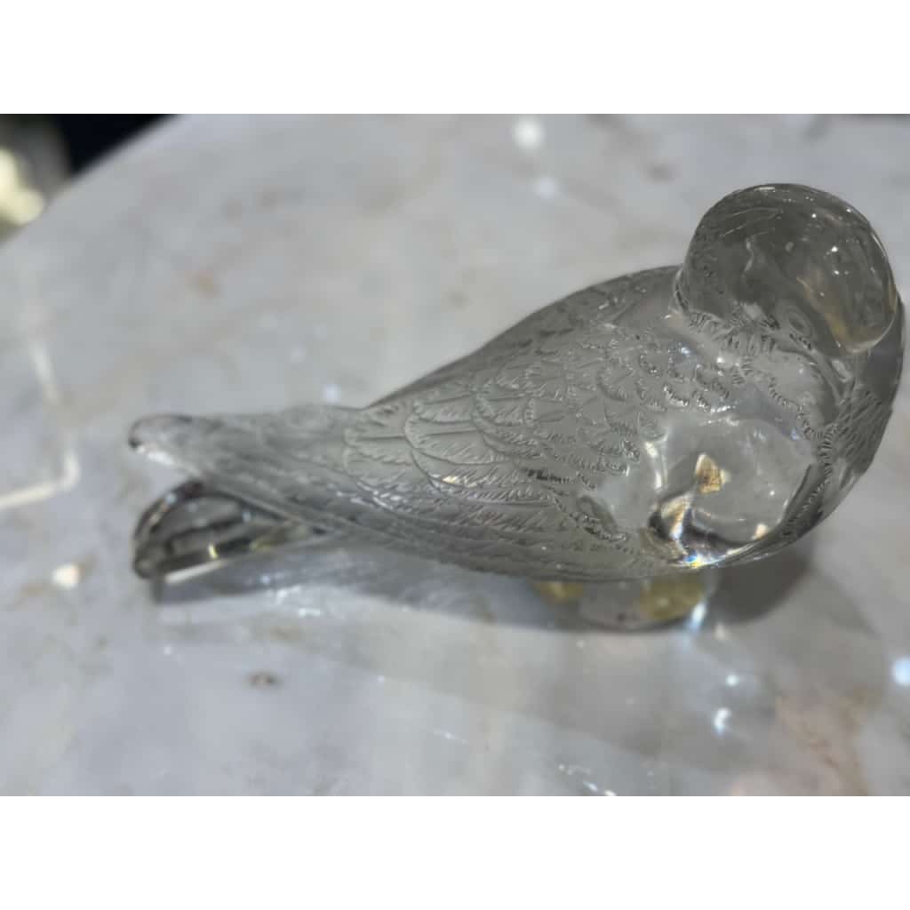R Lalique, Paire de Pigeon Vervier et Pigeon « GAND » | Biron 