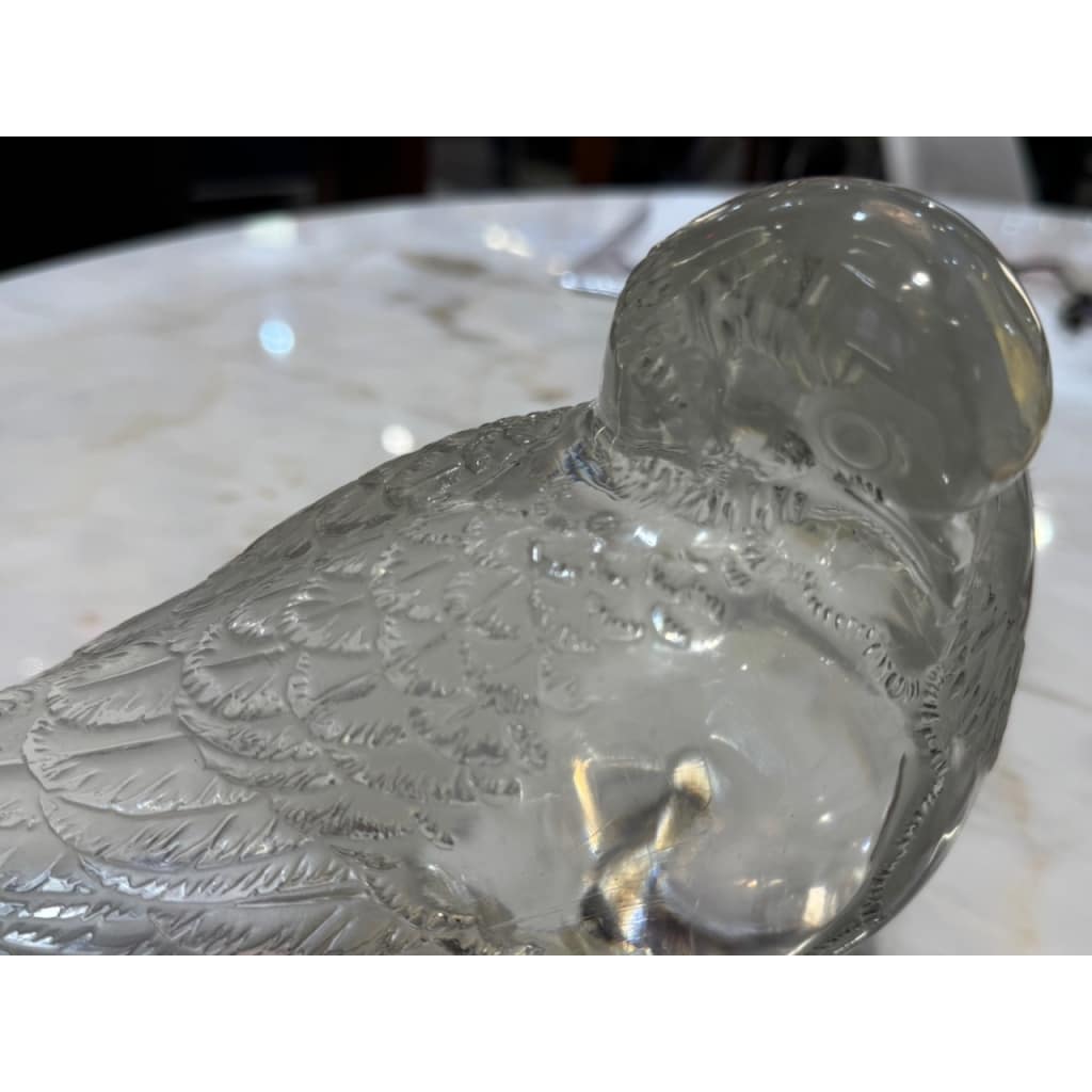 R Lalique, Paire de Pigeon Vervier et Pigeon « GAND » | Biron 