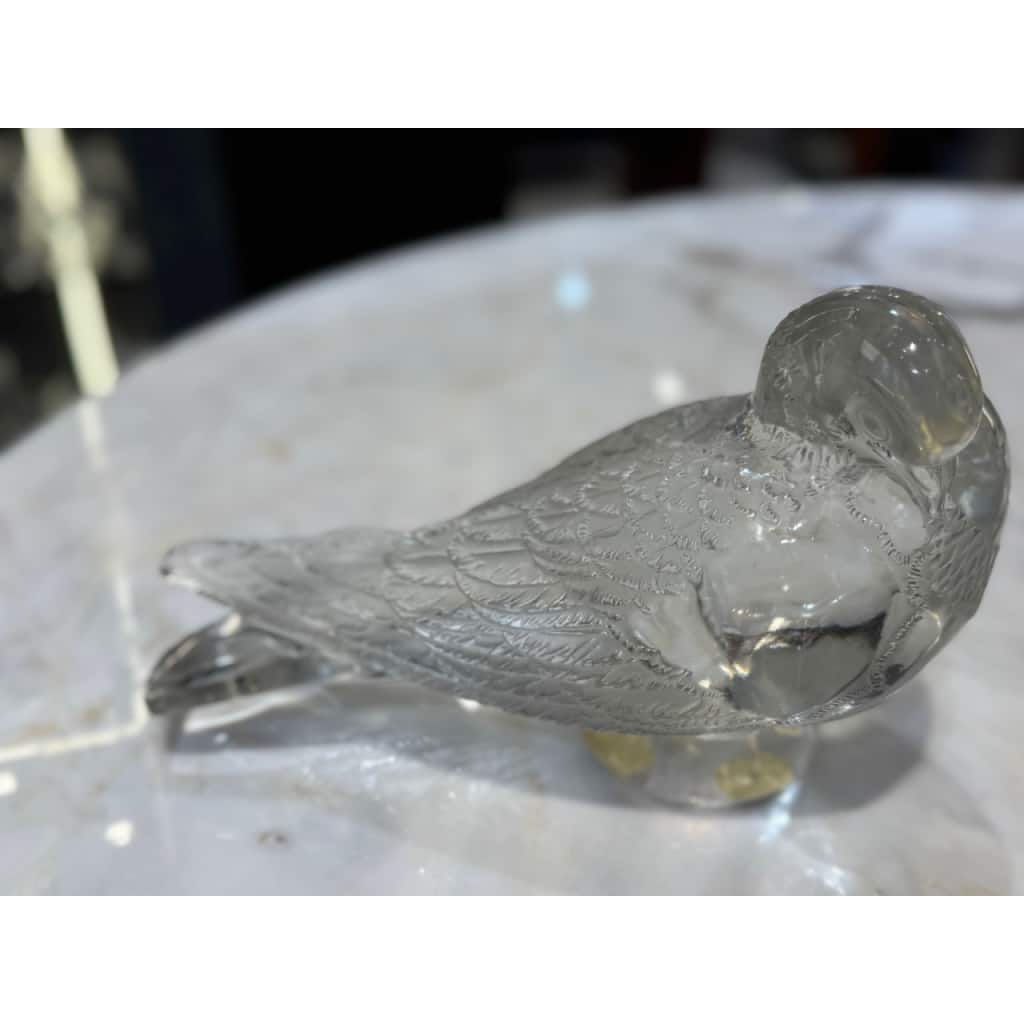 R Lalique, Paire de Pigeon Vervier et Pigeon « GAND » | Biron 