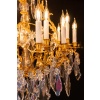 Signé par les Cristalleries de Baccarat, lustre d’époque Napoléon III en bronze doré et décor de cristal taillé vers 1850 -1870 | Biron 