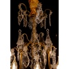 Signé par les Cristalleries de Baccarat paire de lustres de style Louis XV en bronze doré et cristal taillé vers 1880-1890 | Biron 