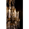 Signé par les Cristalleries de Baccarat paire de lustres de style Louis XV en bronze doré et cristal taillé vers 1880-1890 | Biron 