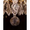 Signé par les Cristalleries de Baccarat paire de lustres de style Louis XV en bronze doré et cristal taillé vers 1880-1890 | Biron 