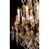 Signé par les Cristalleries de Baccarat paire de lustres de style Louis XV en bronze doré et cristal taillé vers 1880-1890 | Biron 
