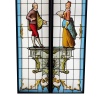 Vitrail Vitraux couple à l’éventail ( H191cm L104cm) | Biron 