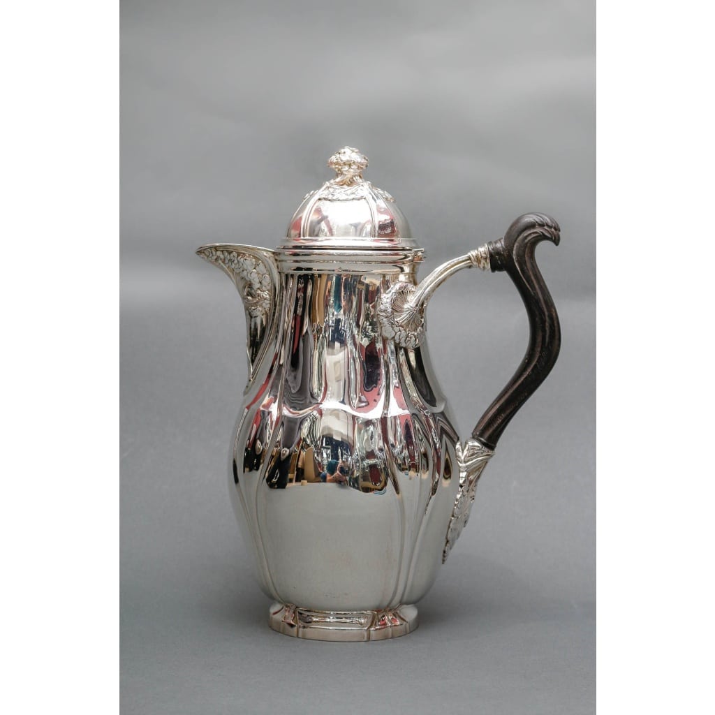 LELIÈVRE (Eugène-Alfred) – Cafetière en argent Massif TIFFANY circa 1880 ART NOUVEAU | Biron 