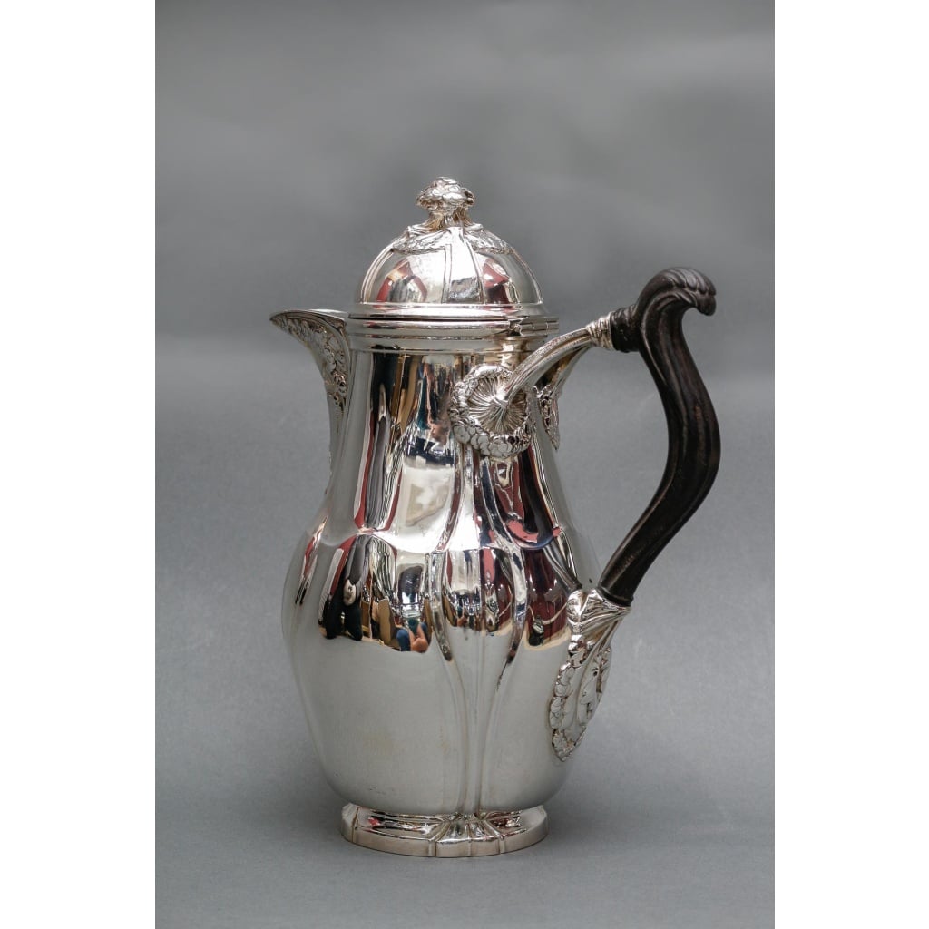 LELIÈVRE (Eugène-Alfred) – Cafetière en argent Massif TIFFANY circa 1880 ART NOUVEAU | Biron 