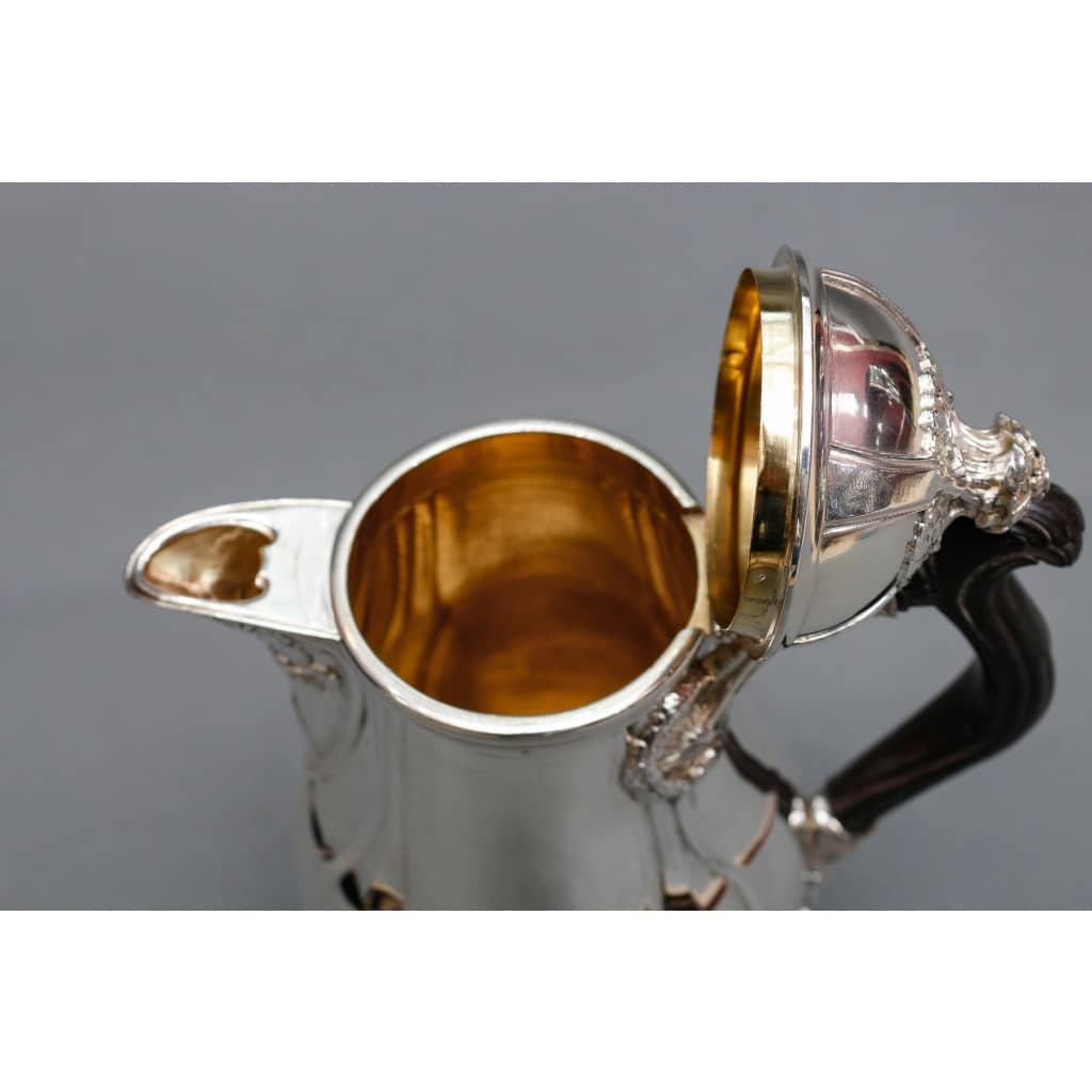 LELIÈVRE (Eugène-Alfred) – Cafetière en argent Massif TIFFANY circa 1880 ART NOUVEAU | Biron 
